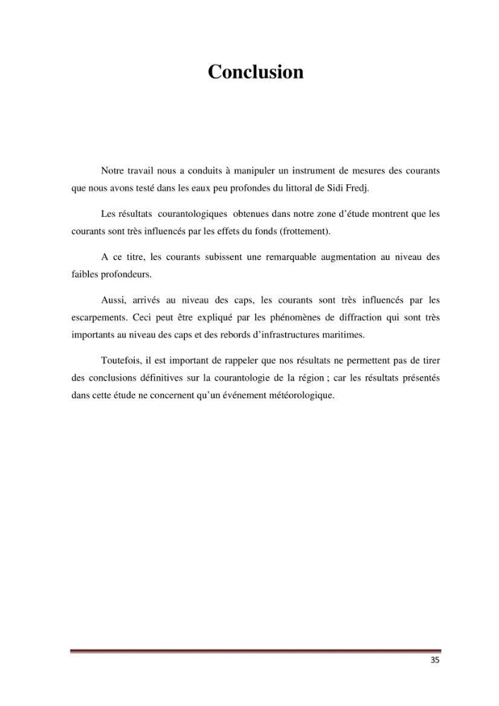 Etude d\'un singal hydrodynamique à partir des mesures \" in-situ \"