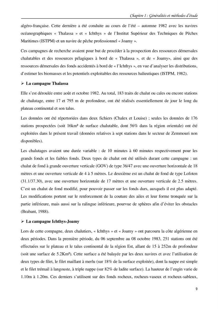 Contribution à l\'étude du comportement, de croissance et de l\'exploitation de squalus bleinveil ( chodrichthyens, squalidae) dans le bassin algerien