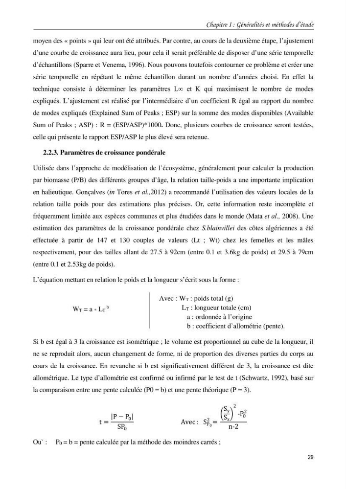 Contribution à l\'étude du comportement, de croissance et de l\'exploitation de squalus bleinveil ( chodrichthyens, squalidae) dans le bassin algerien
