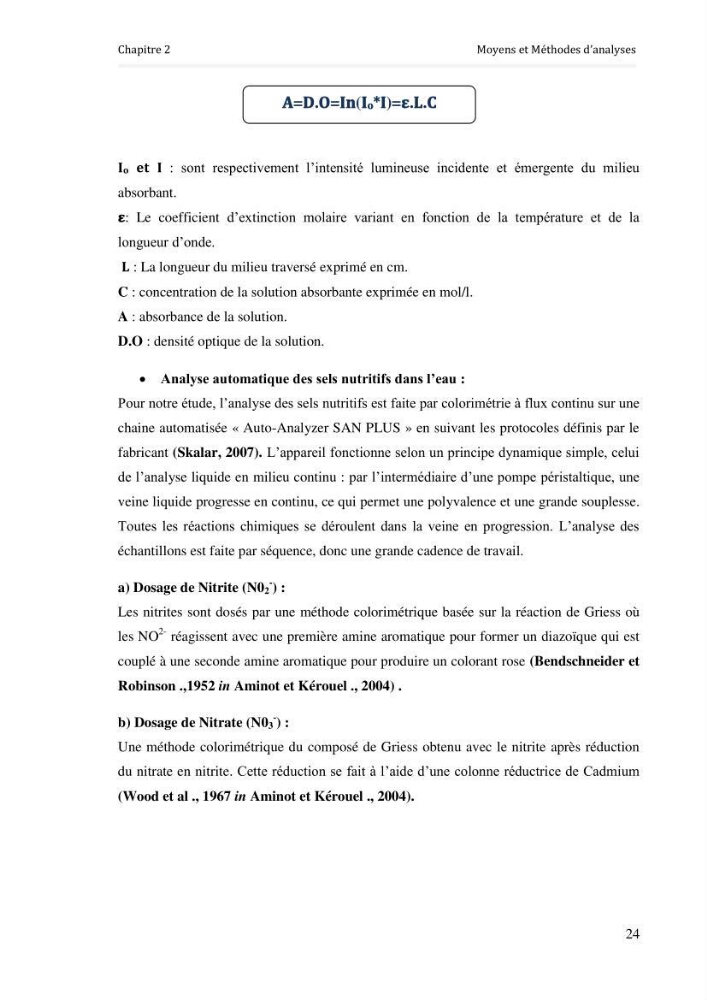 Paramètres environnementaux de la plage ouest de Sidi Fredj