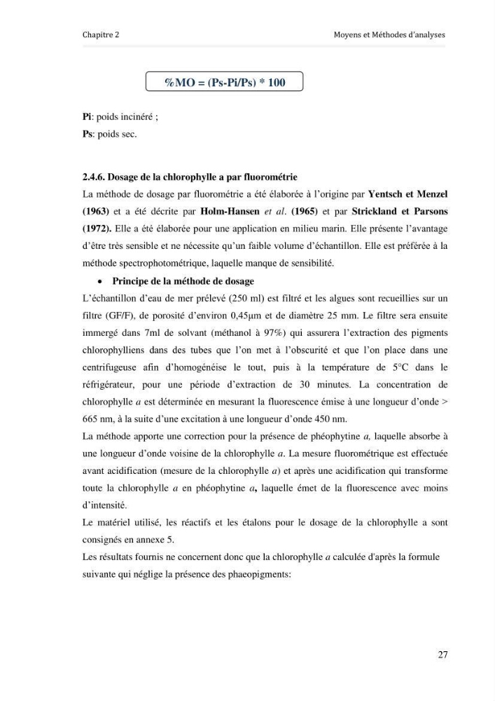 Paramètres environnementaux de la plage ouest de Sidi Fredj