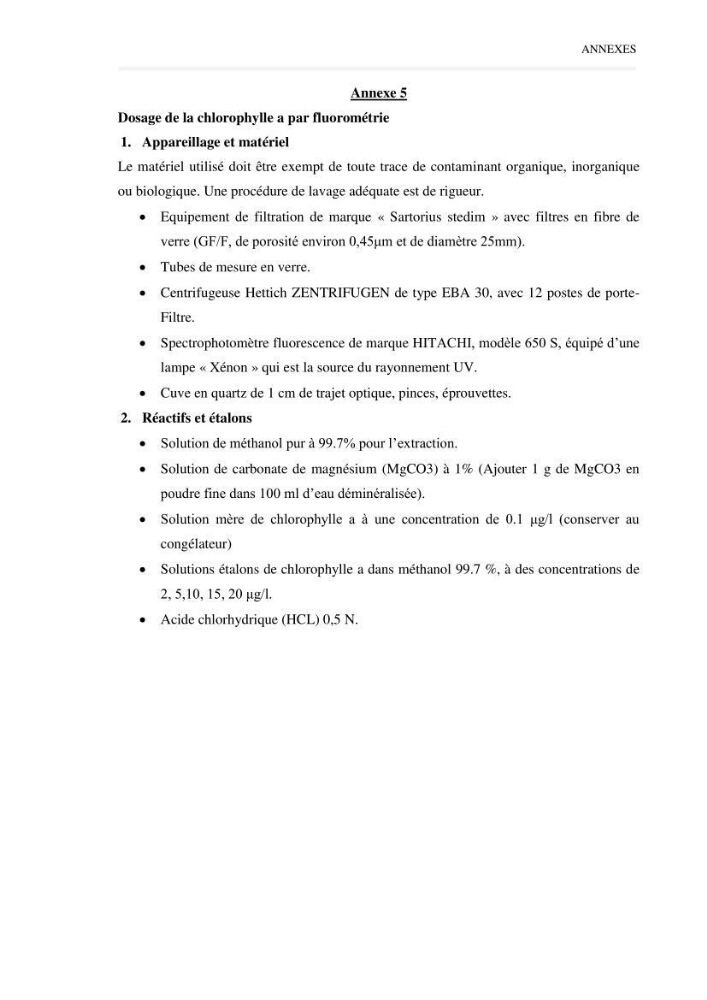 Paramètres environnementaux de la plage ouest de Sidi Fredj
