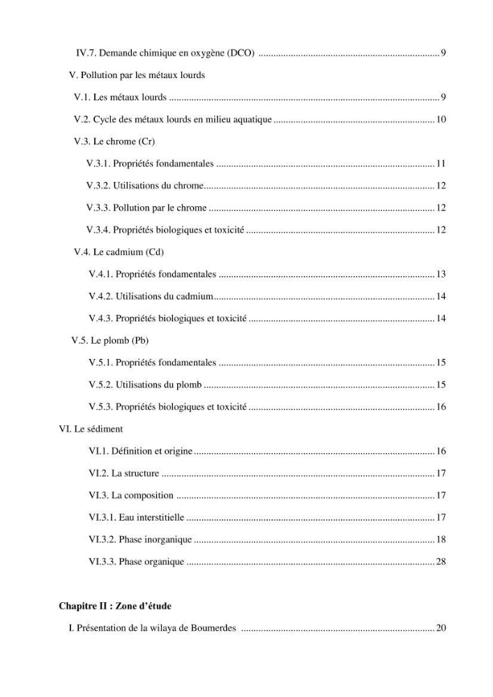 Evaluation du taux de la pollution des eaux et des sédiments par les métaux lourds au niveau du littoral de Boumerdes