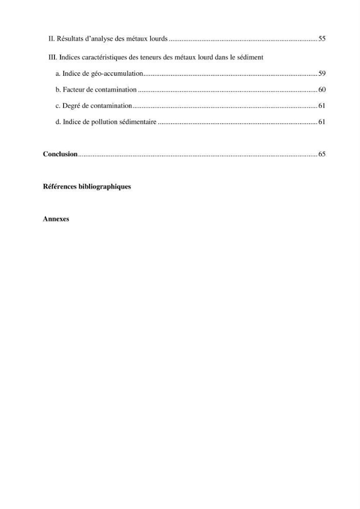 Evaluation du taux de la pollution des eaux et des sédiments par les métaux lourds au niveau du littoral de Boumerdes