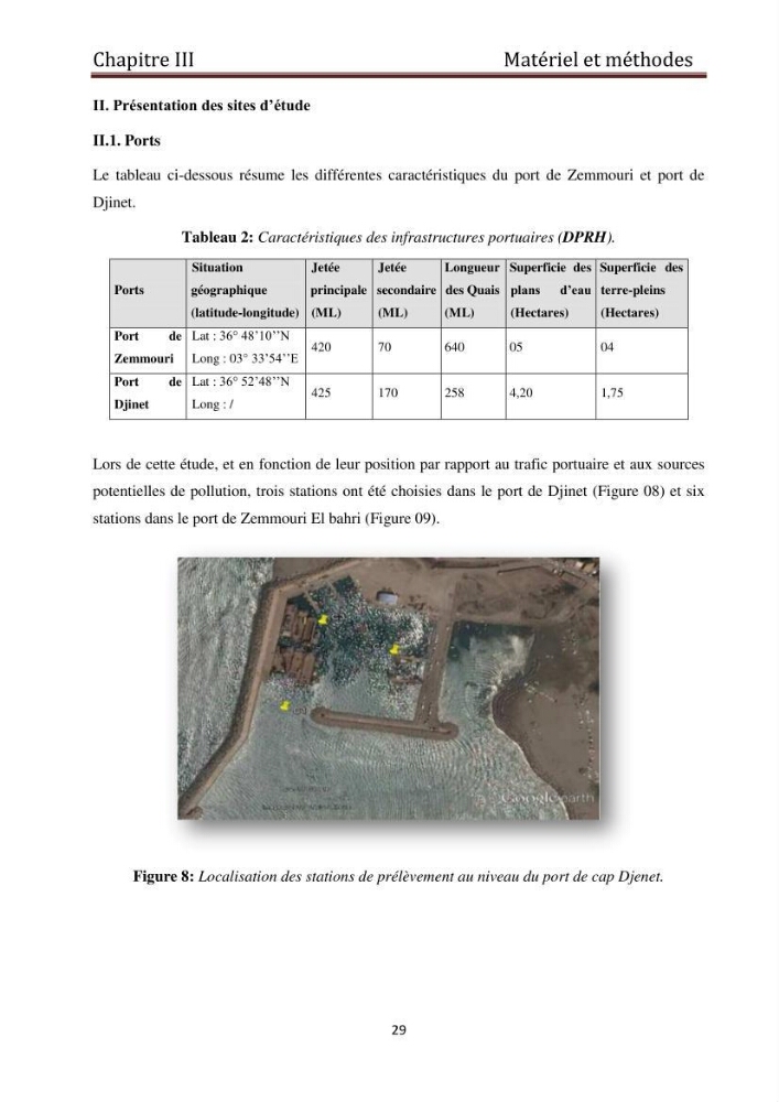 Evaluation du taux de la pollution des eaux et des sédiments par les métaux lourds au niveau du littoral de Boumerdes