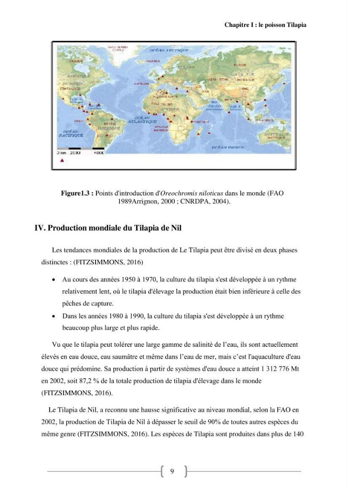 Effet de la qualité de l’eau sur la croissance des poissons d’eau douce: