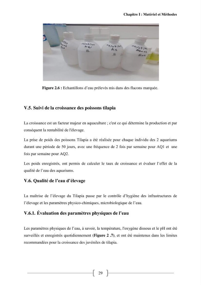 Effet de la qualité de l’eau sur la croissance des poissons d’eau douce:
