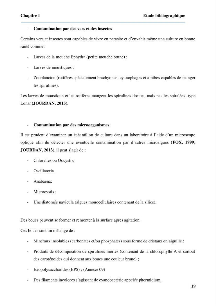 Culture de microalgue Arthrospira platensis et voies de conditionnement