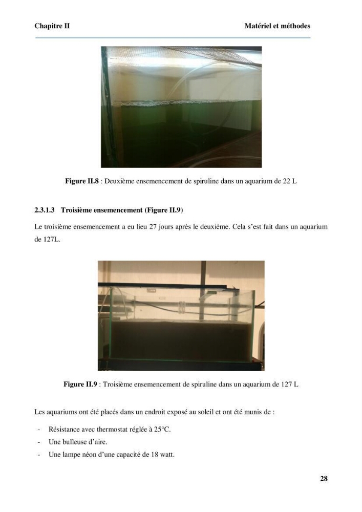 Culture de microalgue Arthrospira platensis et voies de conditionnement