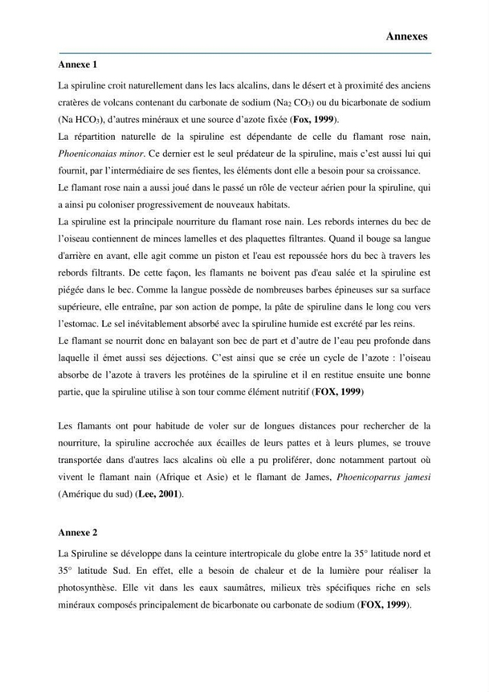 Culture de microalgue Arthrospira platensis et voies de conditionnement