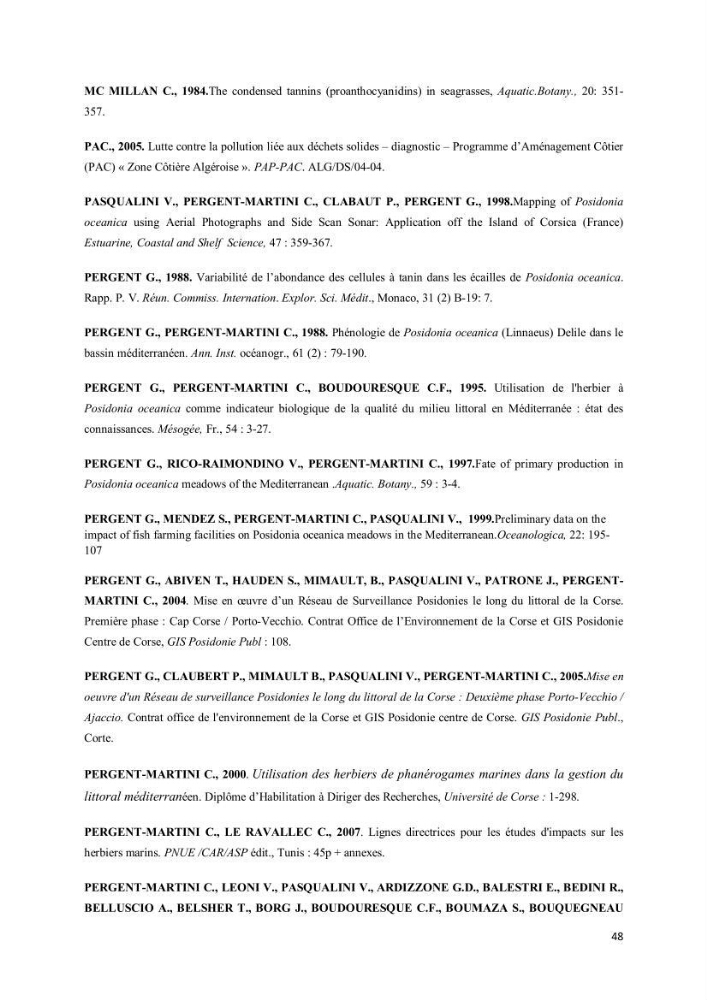Evaluation du statut écologique des eaux côtieres Algéroises