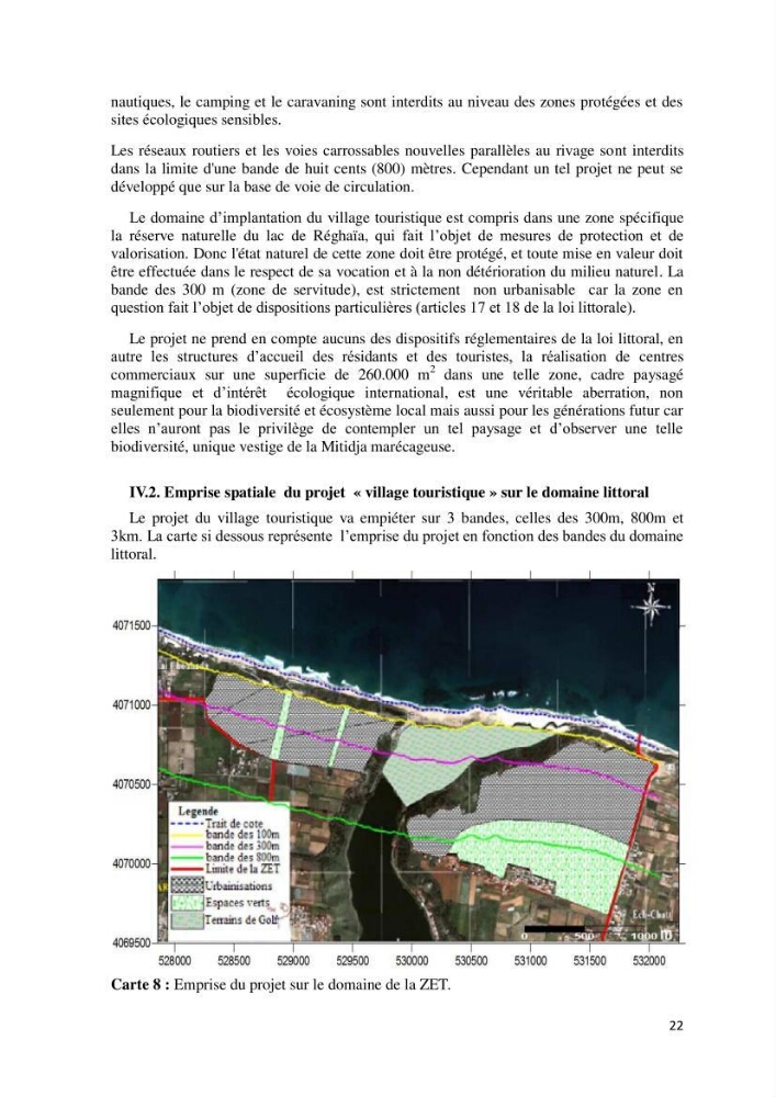 Contribution à l\'analyse de durabilité du domaine (101-02-02) inclus dans le projet de la zone d\'expansion touristique de Ainchorb-wilaya d\'Alger