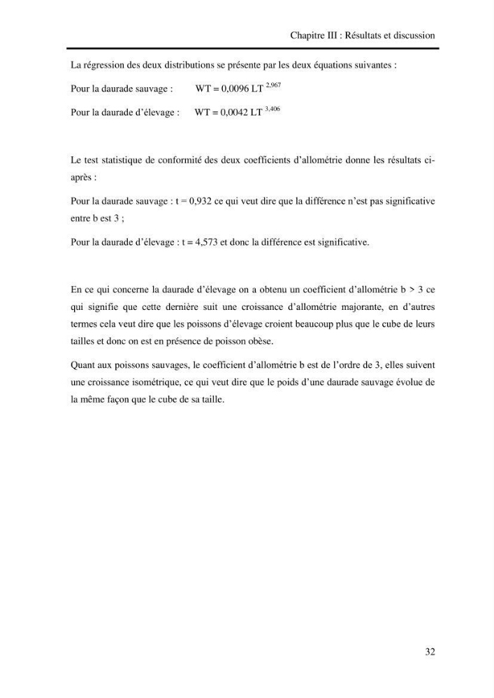 Etude biologique préliminaire de la composition chimique de la chair de la daurade royale Sparus aurata (Linné, 1758) de la région centre de la côte Algérienne.
