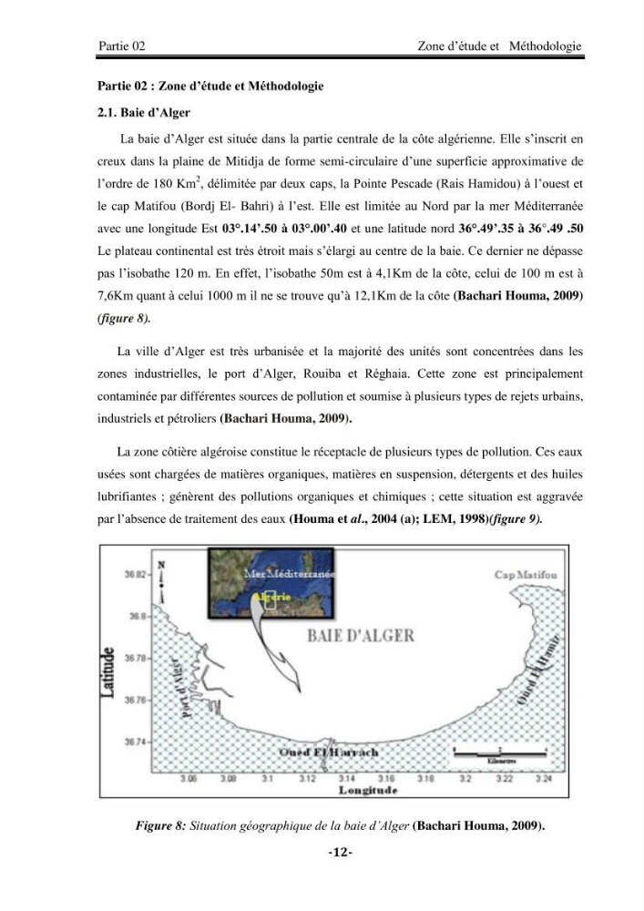 Contribution à la biosurveillance des eaux du littoral de la plage et du port de Sidi Fredj