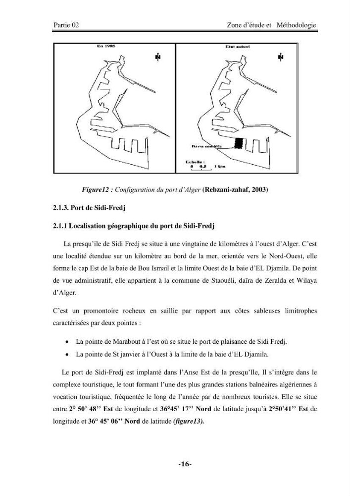 Contribution à la biosurveillance des eaux du littoral de la plage et du port de Sidi Fredj