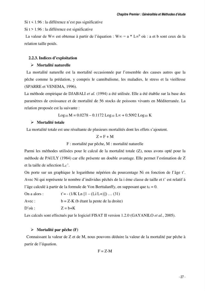 Comportement, Croissance et Exploitation de Torpedo marmorata Risso, 1810 (CHONDRICHTHYENS, TORPEDINIDAE) dans le bassin Algérien
