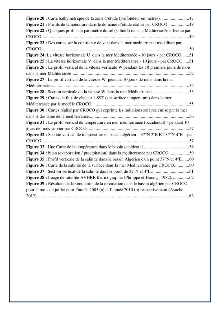 Etude Numérique de la Circulation Océanique en Méditerranée à l’aide du Modèle CROCO (Coastal and Regional Ocean Community model):