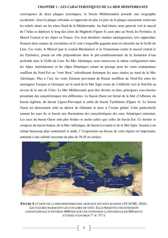 Etude Numérique de la Circulation Océanique en Méditerranée à l’aide du Modèle CROCO (Coastal and Regional Ocean Community model):