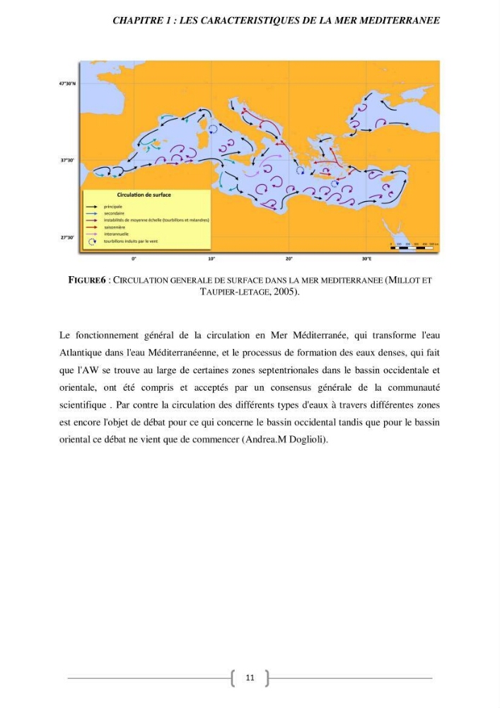 Etude Numérique de la Circulation Océanique en Méditerranée à l’aide du Modèle CROCO (Coastal and Regional Ocean Community model):
