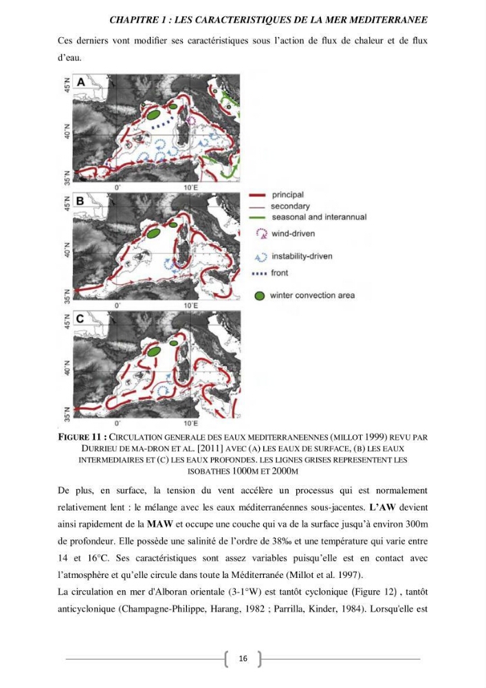 Etude Numérique de la Circulation Océanique en Méditerranée à l’aide du Modèle CROCO (Coastal and Regional Ocean Community model):