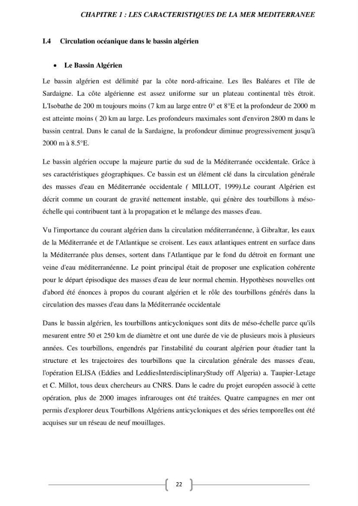 Etude Numérique de la Circulation Océanique en Méditerranée à l’aide du Modèle CROCO (Coastal and Regional Ocean Community model):