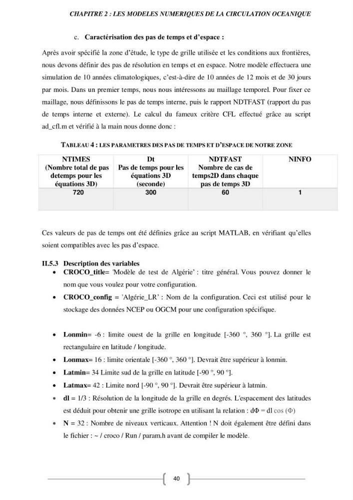 Etude Numérique de la Circulation Océanique en Méditerranée à l’aide du Modèle CROCO (Coastal and Regional Ocean Community model):