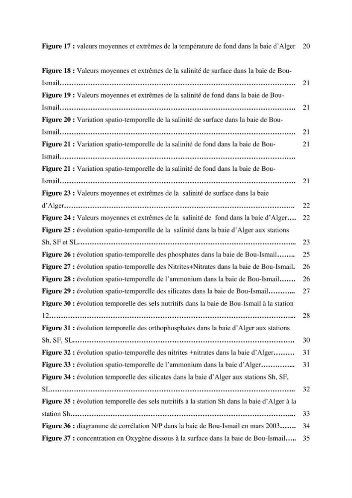 Suivi de l\'état d\'eutrophisation dans les baies de Bou-Ismail et d\'Alger