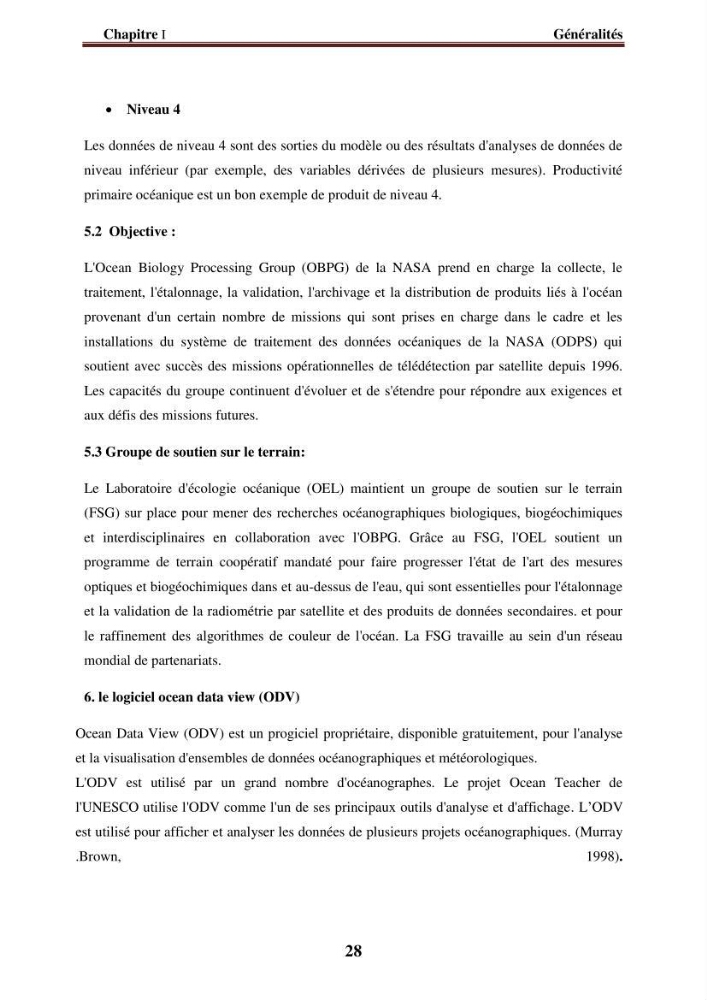 Evaluation de la qualité des eaux du littoral Est algérien (Bejaia) apport de la télédétection marine