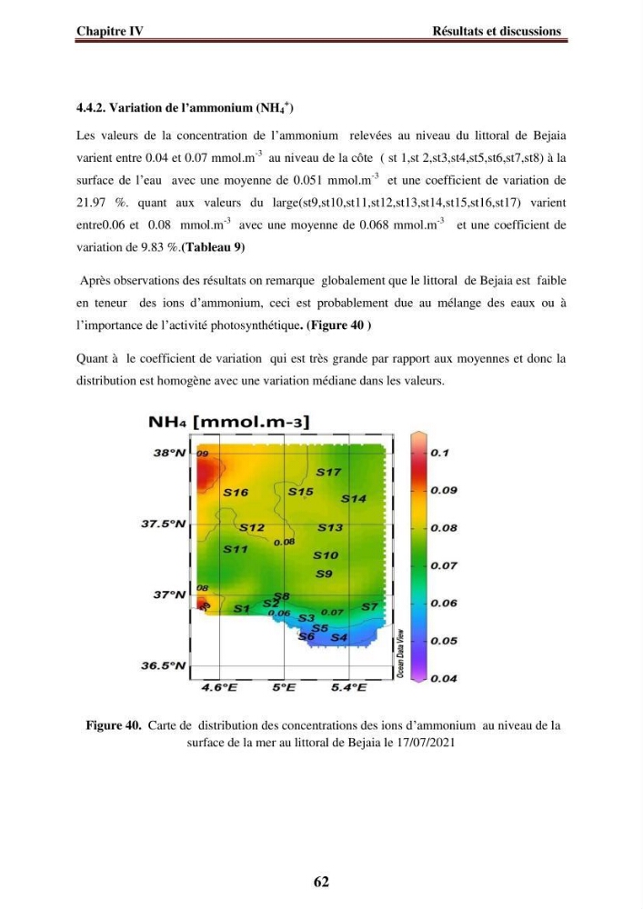 Evaluation de la qualité des eaux du littoral Est algérien (Bejaia) apport de la télédétection marine