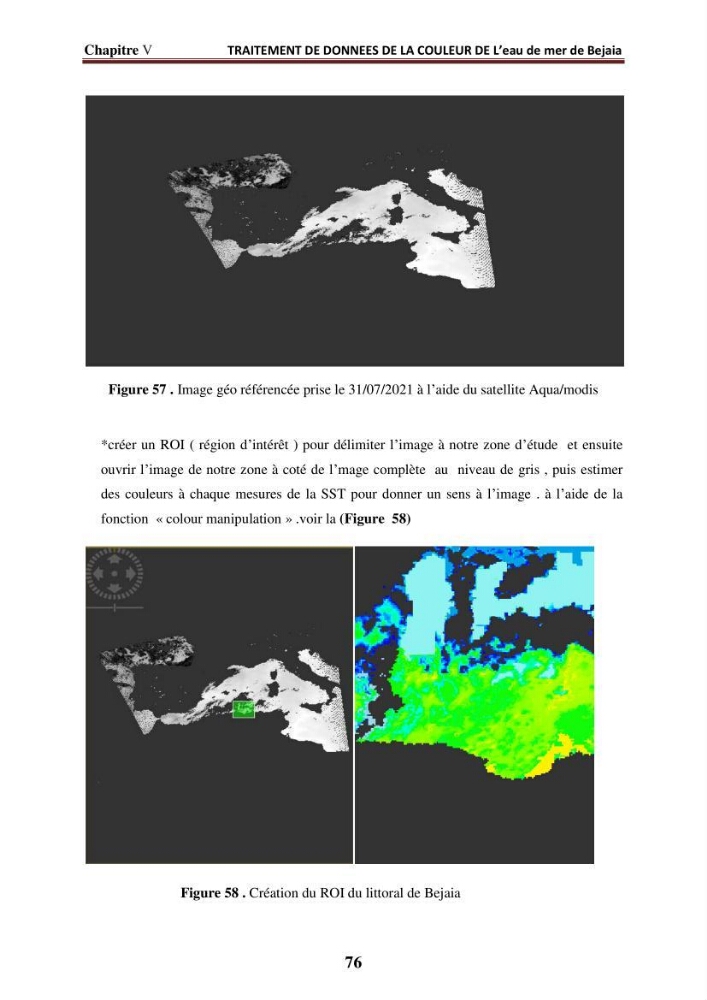 Evaluation de la qualité des eaux du littoral Est algérien (Bejaia) apport de la télédétection marine