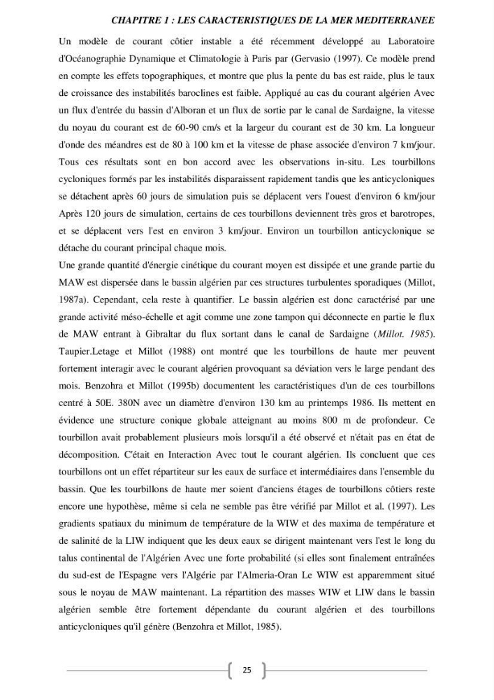 Etude Numérique de la Circulation Océanique en Méditerranée à l’aide du Modèle CROCO (Coastal and Regional Ocean Community model)