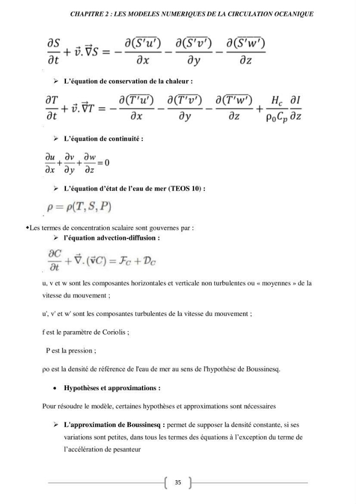 Etude Numérique de la Circulation Océanique en Méditerranée à l’aide du Modèle CROCO (Coastal and Regional Ocean Community model)