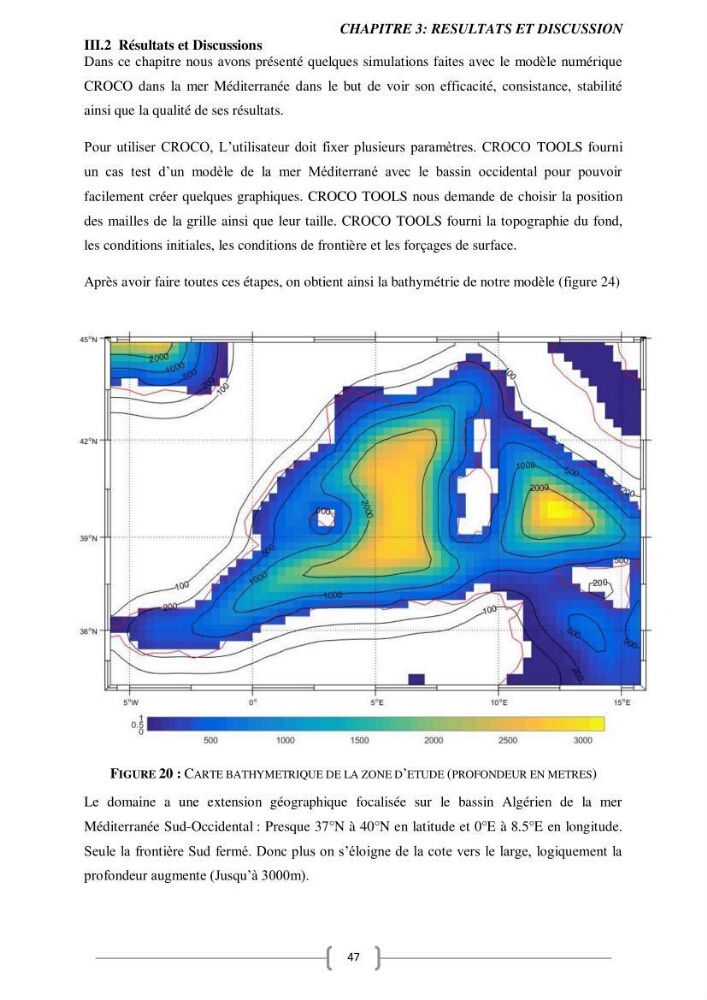Etude Numérique de la Circulation Océanique en Méditerranée à l’aide du Modèle CROCO (Coastal and Regional Ocean Community model)