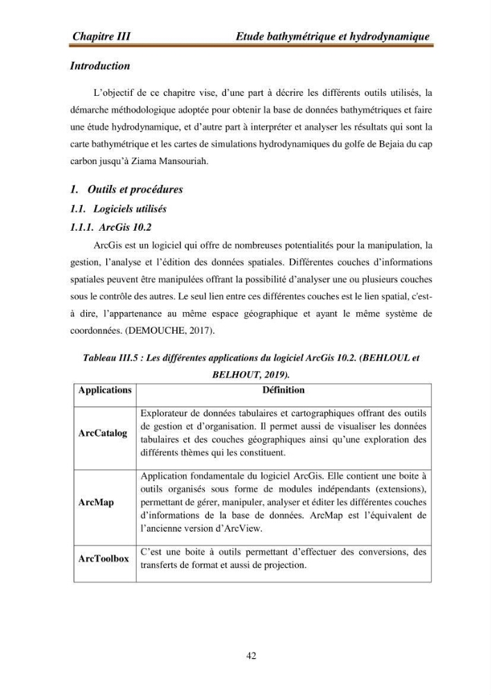 l\'évaluation des impacts des changement climatiques et de activités anthropiques sur l\'évaluation de la partie du golfe bejaia