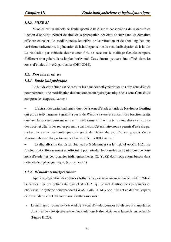 l\'évaluation des impacts des changement climatiques et de activités anthropiques sur l\'évaluation de la partie du golfe bejaia