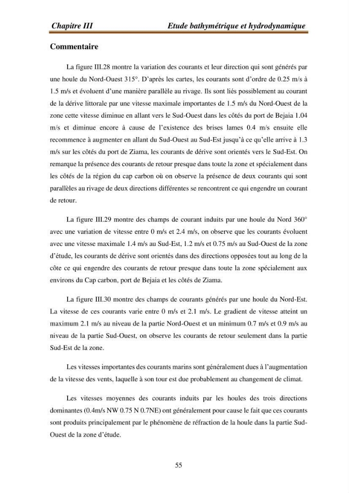 l\'évaluation des impacts des changement climatiques et de activités anthropiques sur l\'évaluation de la partie du golfe bejaia