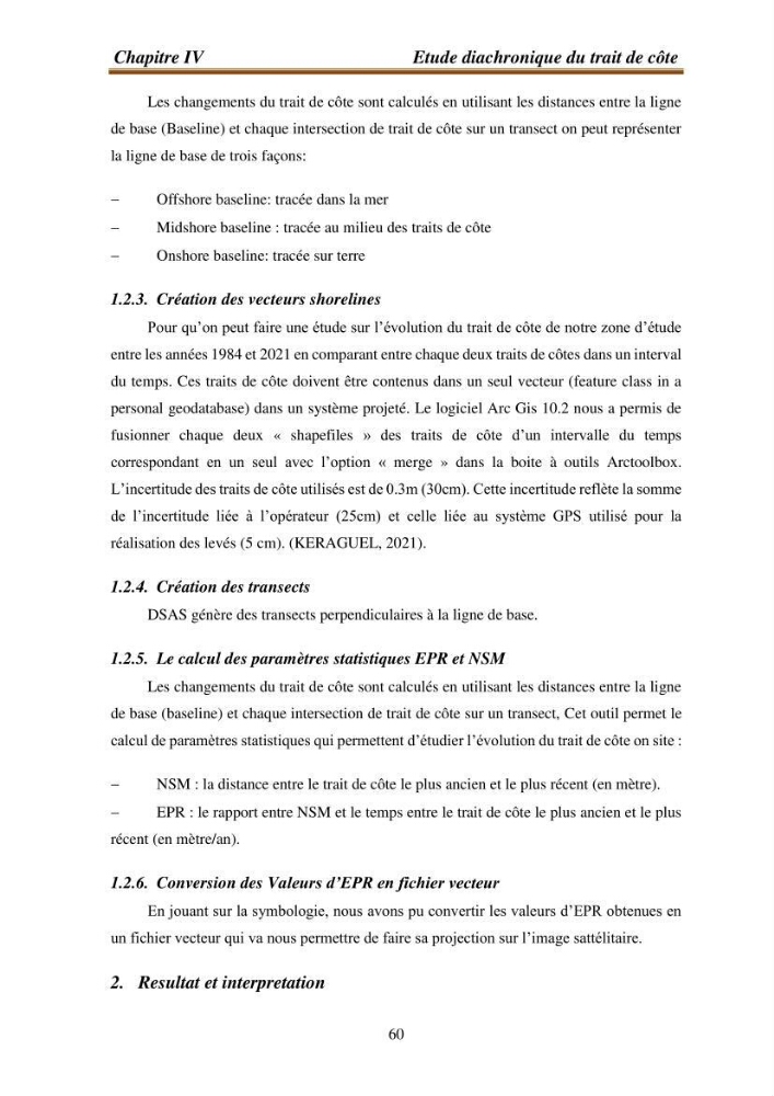 l\'évaluation des impacts des changement climatiques et de activités anthropiques sur l\'évaluation de la partie du golfe bejaia