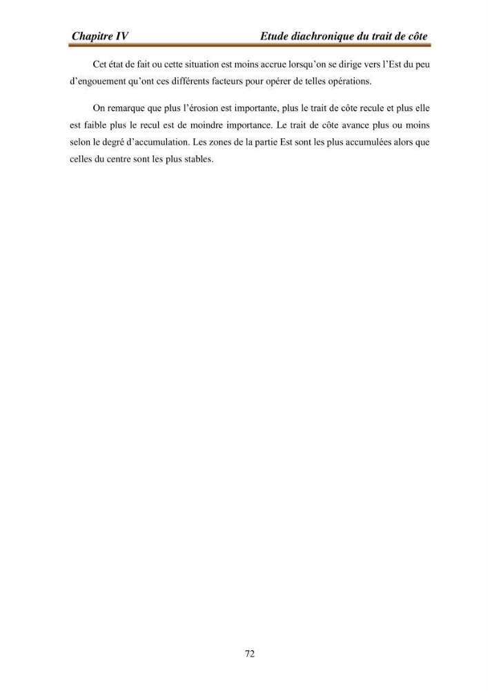l\'évaluation des impacts des changement climatiques et de activités anthropiques sur l\'évaluation de la partie du golfe bejaia