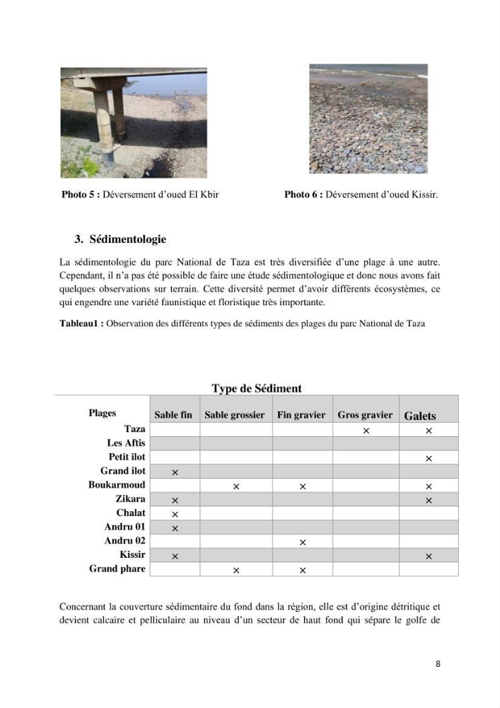 Actualisation de l’inventaire des espèces faunistiques marines du parc national de Taza (Jijel)