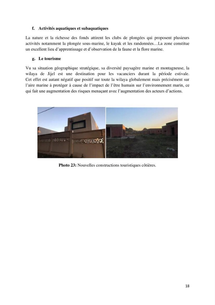 Actualisation de l’inventaire des espèces faunistiques marines du parc national de Taza (Jijel)