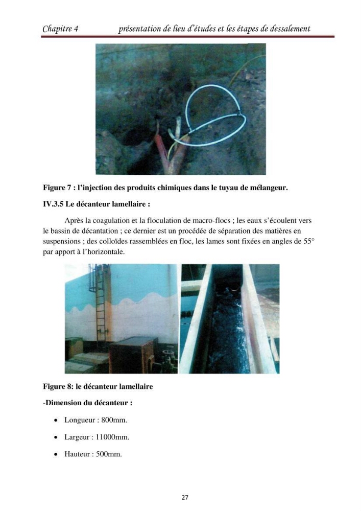 Maitrise des techniques de dessalement de l\'eau de mer