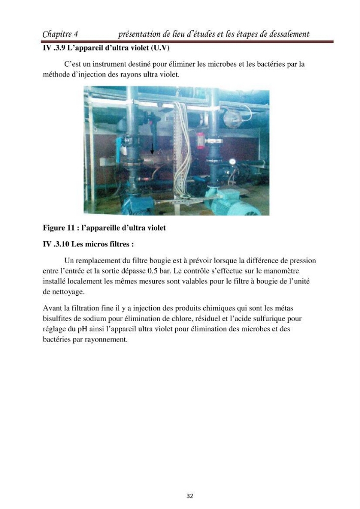 Maitrise des techniques de dessalement de l\'eau de mer