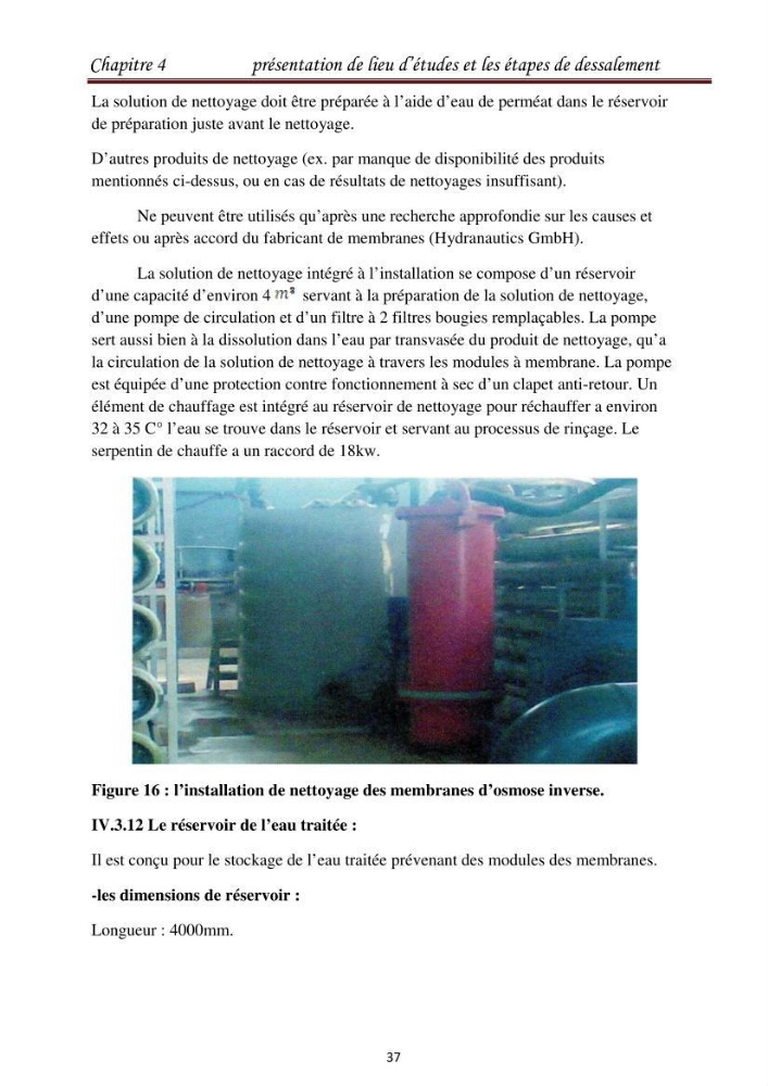 Maitrise des techniques de dessalement de l\'eau de mer