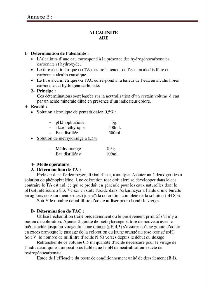 Maitrise des techniques de dessalement de l\'eau de mer