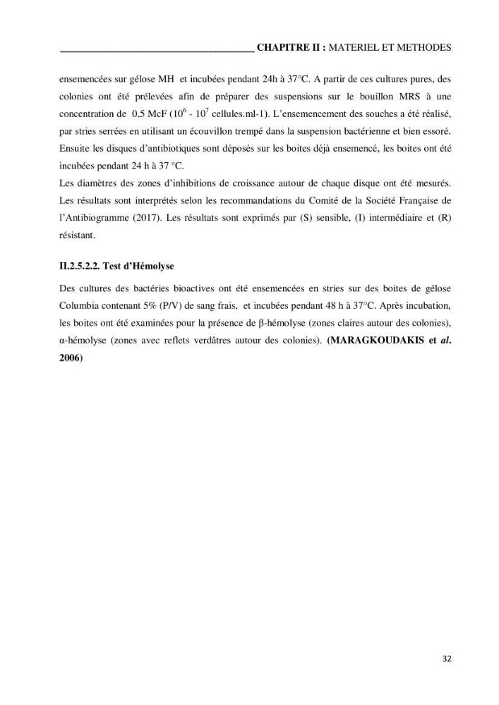 Etude du potentiel probiotique de bactéries isolées à partir d’animaux aquatiques: