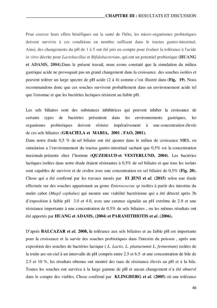Etude du potentiel probiotique de bactéries isolées à partir d’animaux aquatiques:
