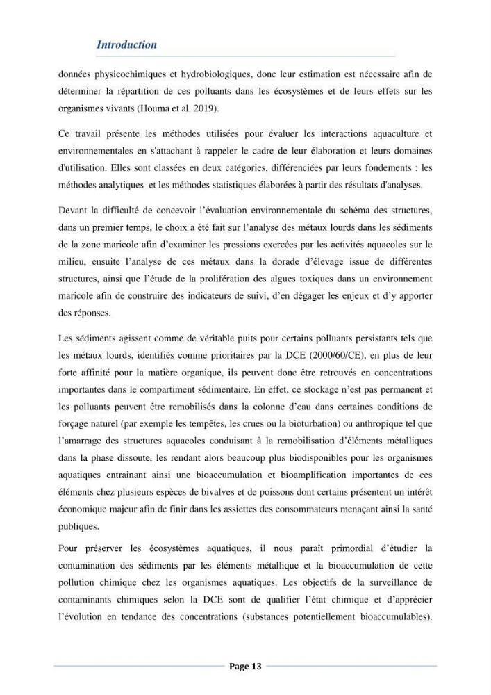 Les interactions environnement -aqaculture
