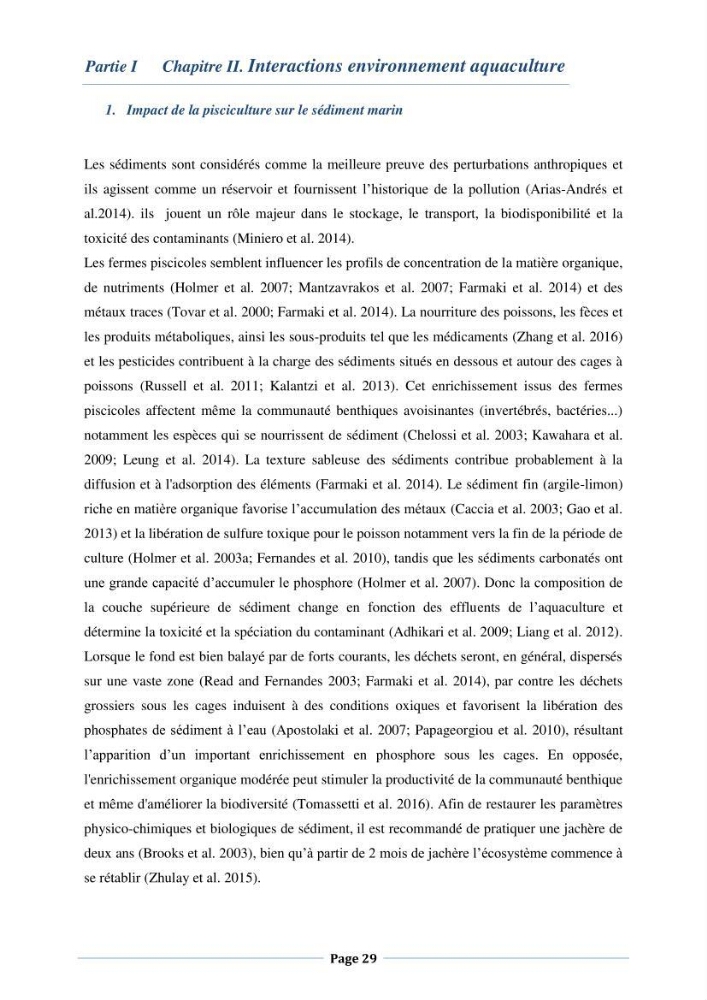 Les interactions environnement -aqaculture