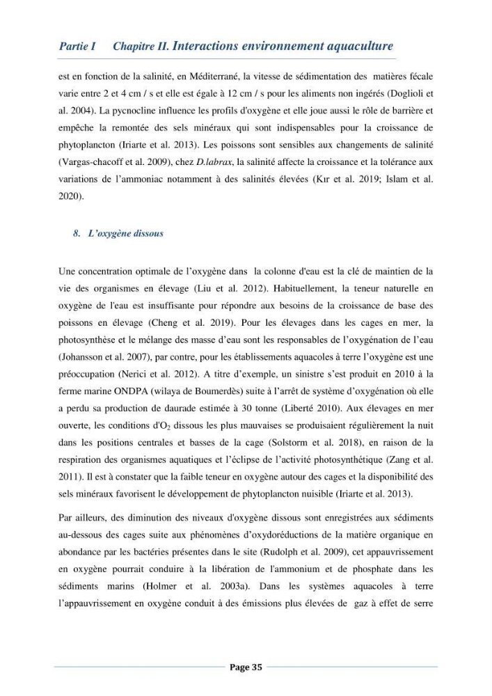 Les interactions environnement -aqaculture