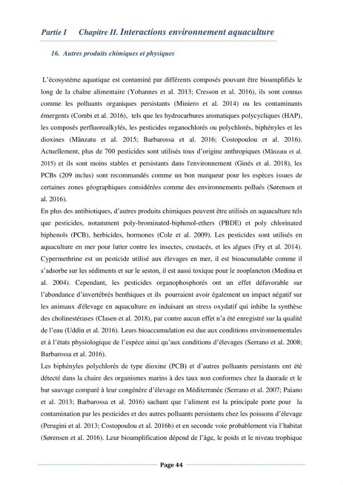 Les interactions environnement -aqaculture